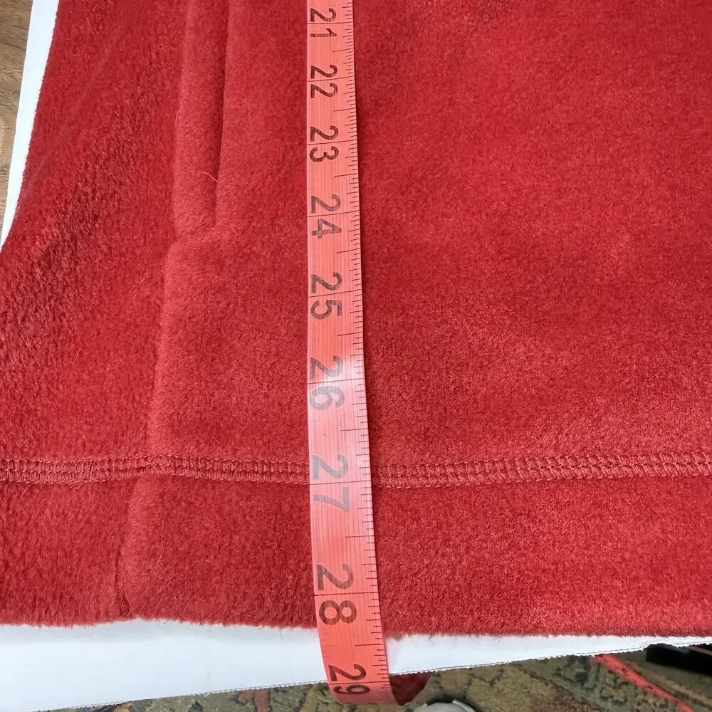Saddlebred Red Pullover Men L 1/4 Zip Fleece Long Sleeve Maroon‎ College Preppy